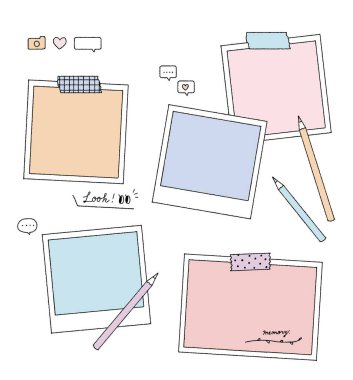 Fotoğraf çerçevesi ve maskeleme bandı çizimi