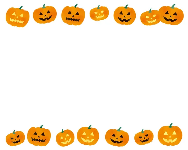 Halloween Pompoen Illustratie Set — Stockfoto