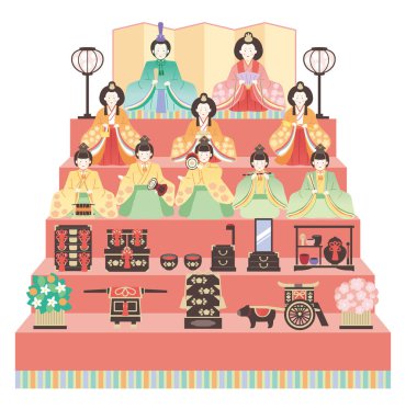 Hina Matsuri - Basit ve şirin hina süslemeleri