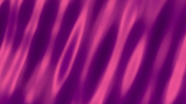 Tessuto di seta viola che soffia nel vento — Video Stock