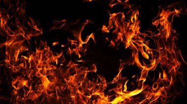 Ateş dinamik ısı deseni. Dramatik ateş enerjisi. Alev alev yanan arka plan. Ateşli hareket efekti