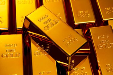 Altın külçeleri altın külçeleri için. Altın külçeli altın lüks. Yatırımda altın külçesi. Çubuklarda altın