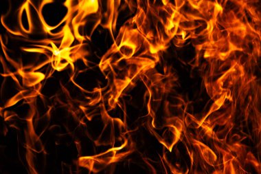 Soyut hareket arka planını ateşle. Ateş yakma kavramı. Ateşin yoğun ısı dokusu. Ateşleme deseni