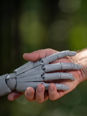 Robot insan tokalaşması güven ortaklığı. Robot insan tokalaşması işbirliği bağlantısı. Robot insan tokalaşma teknolojisi geleceği. Robot insan tokalaşması insanlık dışı.