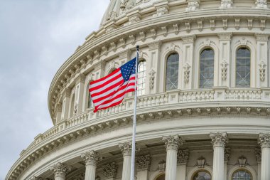 Kongre Binası Federal Hükümeti Washington DC. Meclis binası demokrasi anayasası cumhuriyeti. Kongre Binası Senatosu 'nun siyasi oylaması. Capitol Kubbesi tarihi özgürlük sembolü