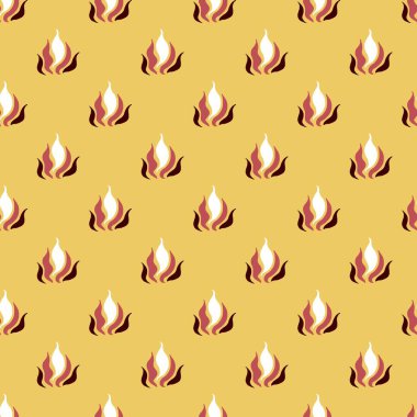 Soyut Kırmızı Fişek Sarı Vektör Grafiksiz Desen Arkaplan ve Görünüm Tasarımı için kullanılabilir