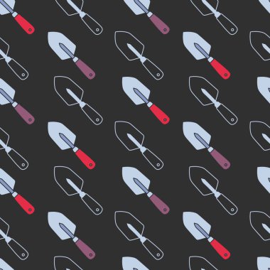 El küreği Aracı Vektörü Grafik Sanatsız Desen arkaplan ve giyim tasarımı için kullanılabilir