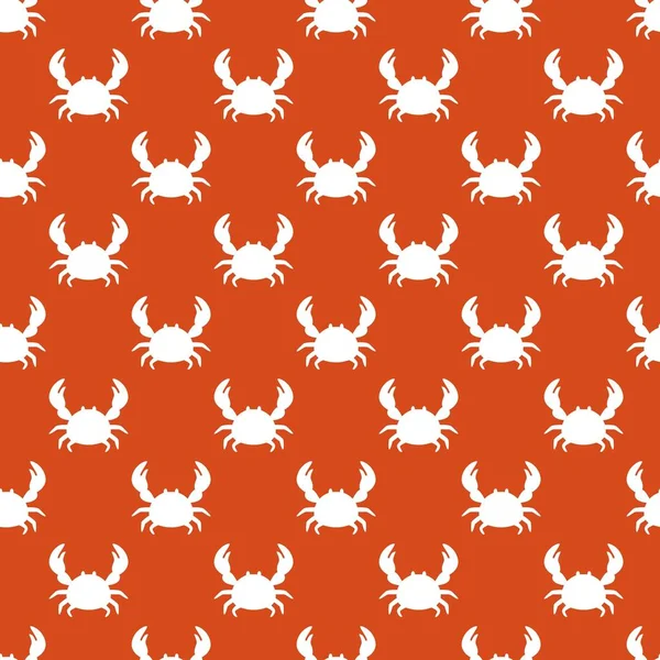Delicious Crab Red King Crab Vector Graphic Seamless Pattern Can — Stock Vector