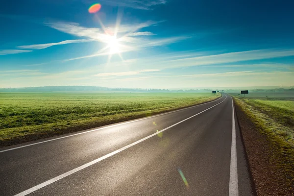 Sunny road Royalty Free Stock Photos