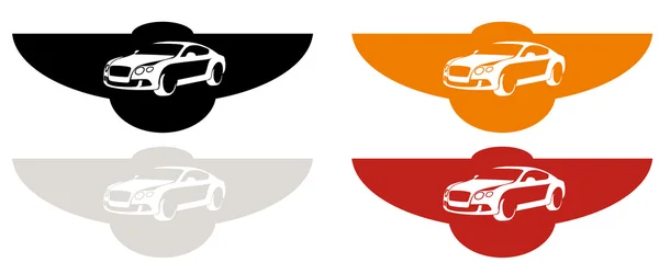 Logotipo del coche deportivo de lujo — Vector de stock