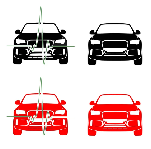 Pulso en el coche, crossover, CUV — Archivo Imágenes Vectoriales