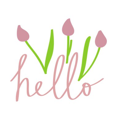 Soyut elementlerle izole edilmiş yay harflerinin vektör çizimi. Beyaz arka planda el yazısı alıntısı. El yazısı tipografi tasarımı. El ilanları, afişler ya da posterler için kullanılabilir..