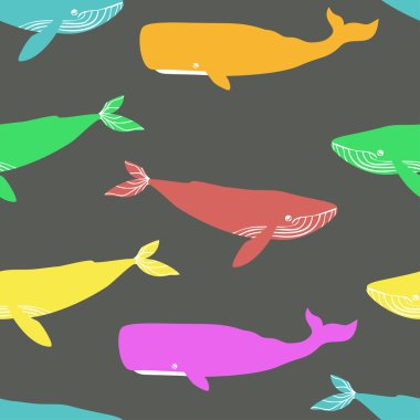 Mavi balinalar ile Seamless Modeli.