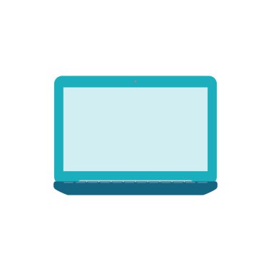Boş ekran ile vektör Laptop.