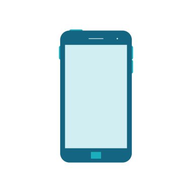cep telefonu düz simgesi.