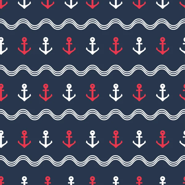 Nautical seamless pattern. — Stock Photo, Image