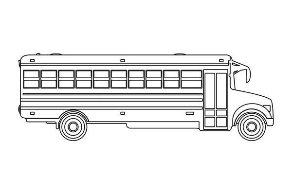 Bus scolaire. Illustration vectorielle . — Image vectorielle
