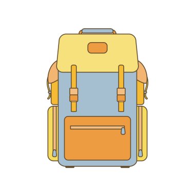 Vektör Hiking sırt çantası.