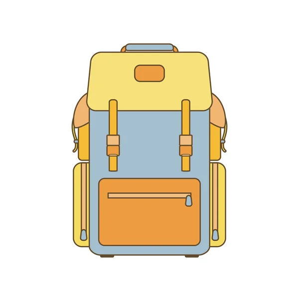 Vector Hiking backpack. — Stock Vector