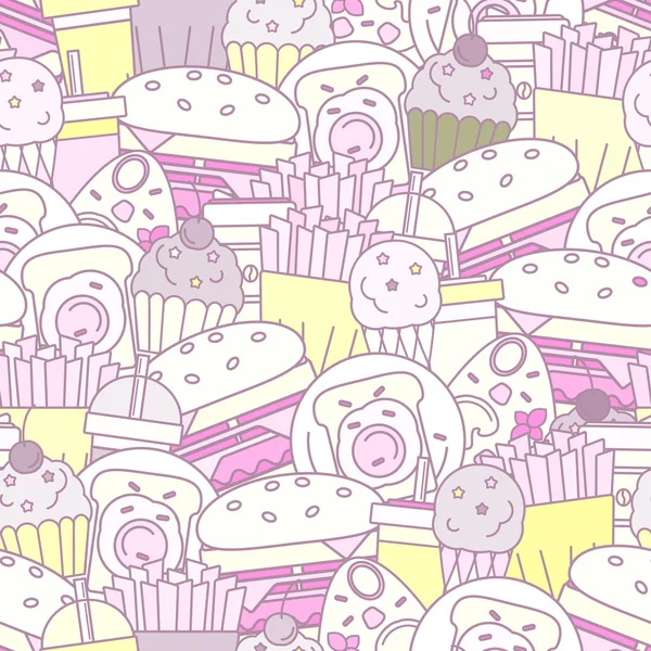 Food seamless pattern.