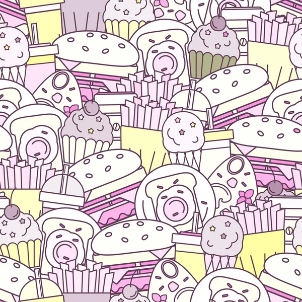 Food seamless pattern.