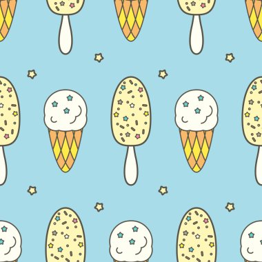 Dondurma pürüzsüz desen.