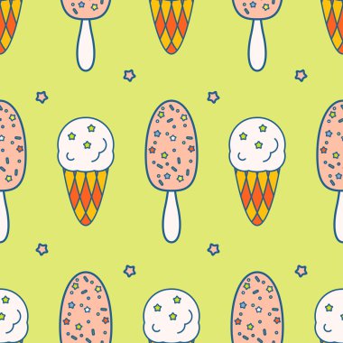 Dondurma pürüzsüz desen.