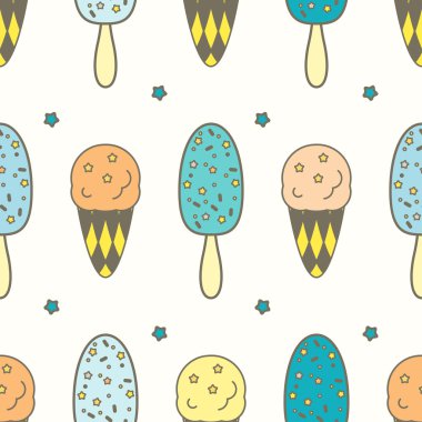 Dondurma pürüzsüz desen.