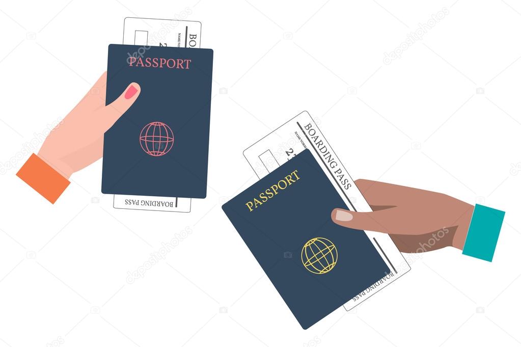 Boarding Pass and Passport.