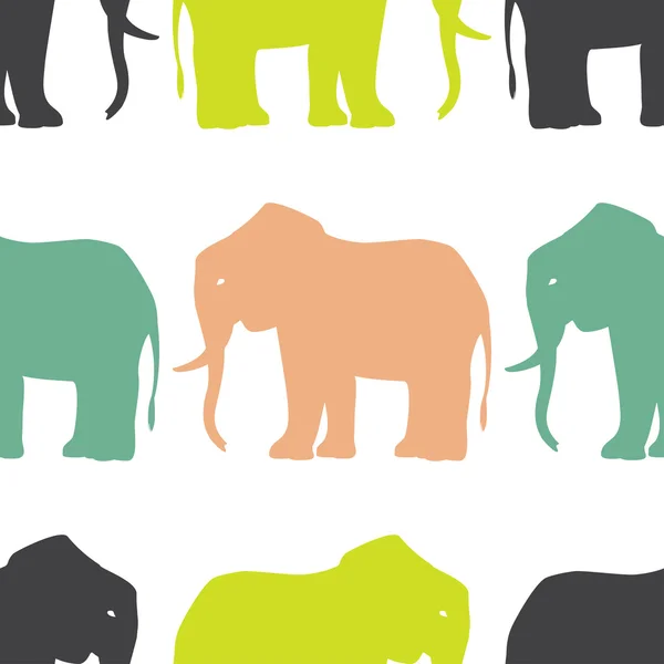 Modèle sans couture éléphant . — Image vectorielle