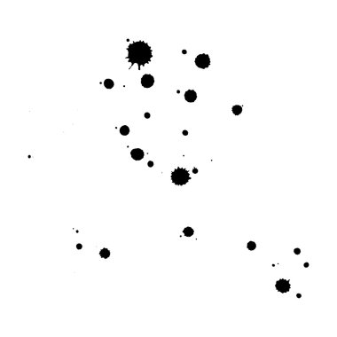 Vektör siyah engelliyor ve su sıçramalarına.