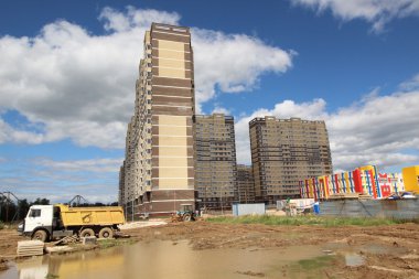 modern yüksek katlı apartman Binaları İnşaatı