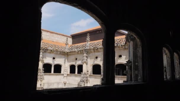 Monasterio San Esteban Ribas Sil Complejo Monasterial Católico Ourense Galicia — Vídeo de stock