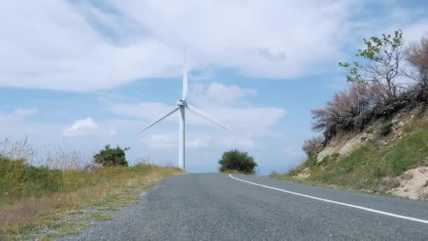 Rüzgar Türbinleri Enerji Üretimi Video — Stok video