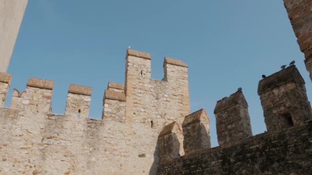 Castelo Sirmione Província Verona — Vídeo de Stock