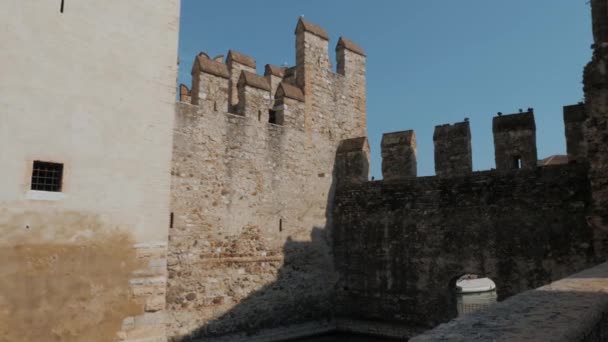 Schloss Sirmione Der Provinz Verona — Stockvideo