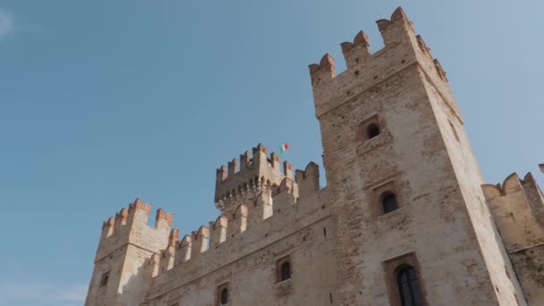 Замок Сирмиона Провинции Верона — стоковое видео
