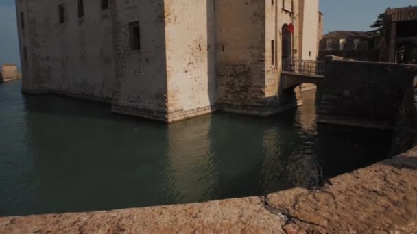 Schloss Sirmione Der Provinz Verona — Stockvideo