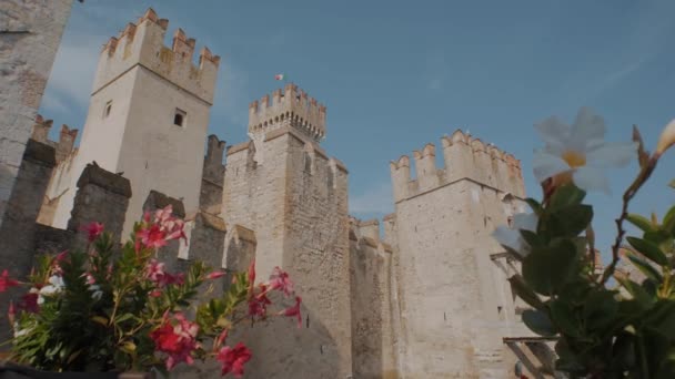 Castelo Sirmione Província Verona — Vídeo de Stock