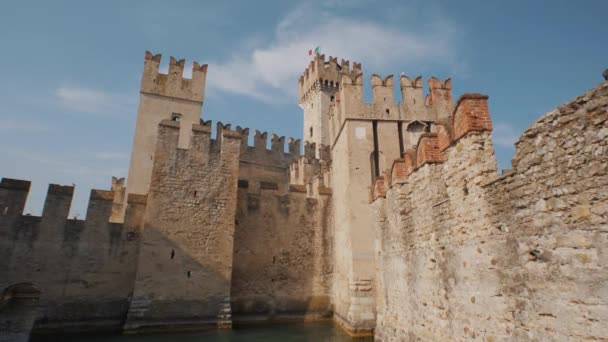 Kasteel Sirmione Provincie Verona — Stockvideo