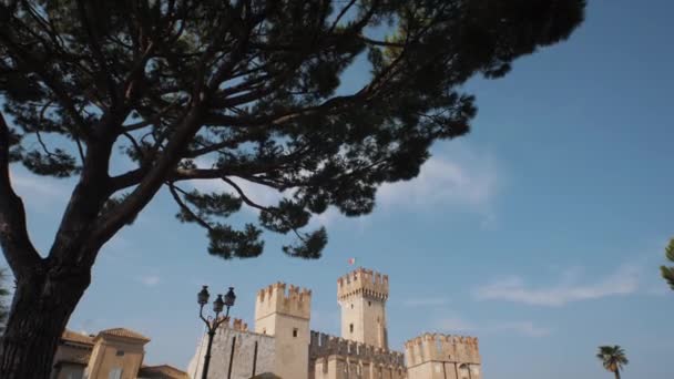 维罗纳省的Sirmione城堡 — 图库视频影像