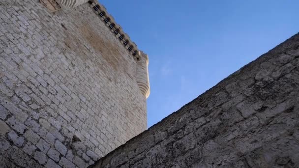 Castello Peafiel Castello Situato Nella Città Peafiel Valladolid Che Sorge — Video Stock