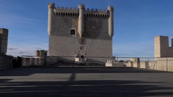 Castello Peafiel Castello Situato Nella Città Peafiel Valladolid Che Sorge — Video Stock