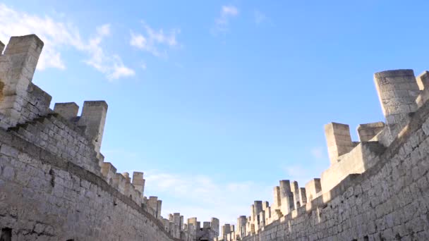 Castelo Peafiel Castelo Localizado Cidade Peafiel Valladolid Que Fica Uma — Vídeo de Stock