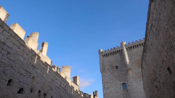 Castello Peafiel Castello Situato Nella Città Peafiel Valladolid Che Sorge — Video Stock