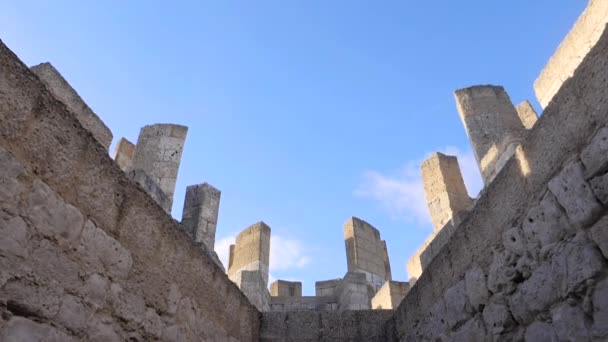 Peafiel Castle Castle Located Town Peafiel Valladolid Which Stands Long — Stock Video