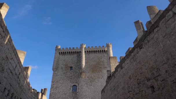 Peafiel Castle Castle Located Town Peafiel Valladolid Which Stands Long — Stock Video