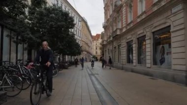 Graz, Avusturya. Ocak 2020. Graz, Avusturya 'nın güneyindeki Styria eyaletinin başkentidir. Şehrin kalbinde Hauptplatz var, eski ortaçağ kasabasının merkez meydanı..