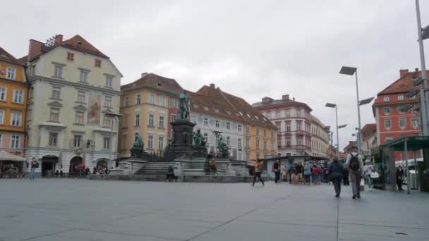 Graz Austria Enero 2020 Graz Capital Del Estado Estiria Sur — Vídeos de Stock