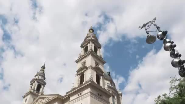 Basiliek Van Sint Istvan Boedapest Hongarije — Stockvideo